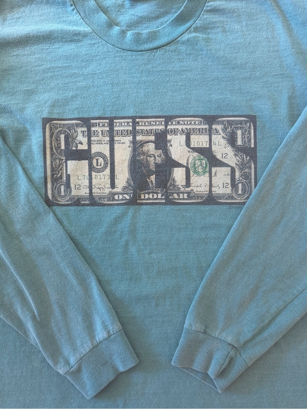 Vintage Money Dollar Bill 100% Cotton Shirt